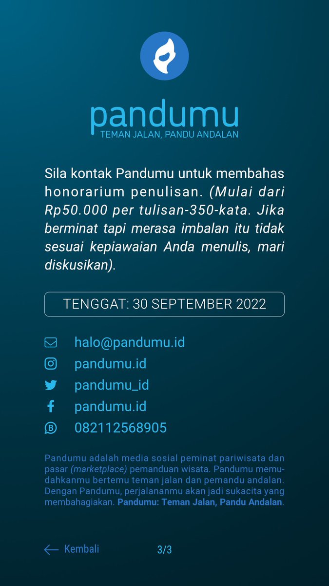 pandumu_id's tweet photo. Merrdekaa!

Haloo, kawans. Untuk menjawab pertanyaan-pertanyaan terkait “iklan” ini, mari kita perjelas ini-itunya

#lokercot punten, @hrdbacot 

🧵(a THREAD) https://t.co/cIUxJi0RqL