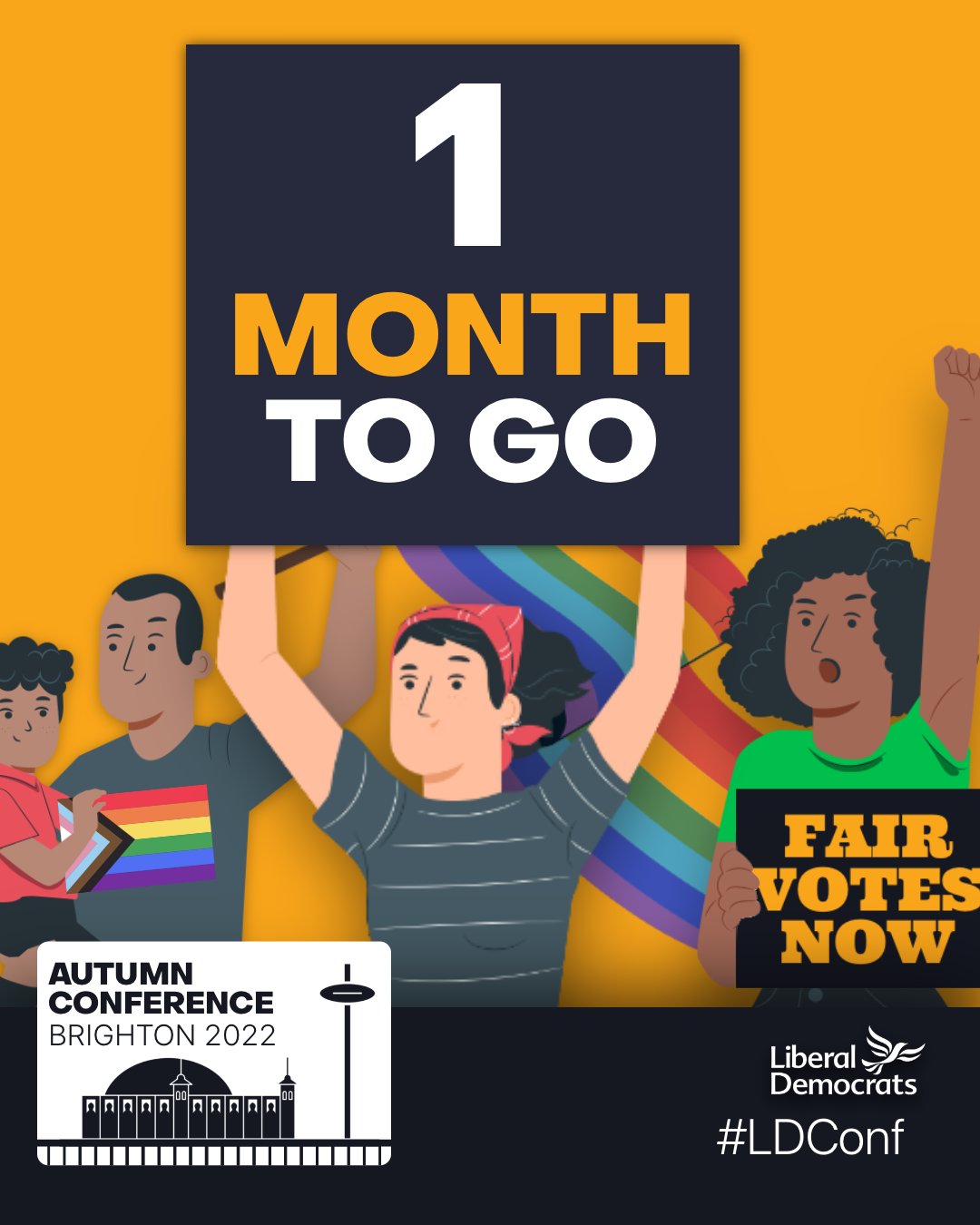 Lib Dem Conference 🔶 on Twitter "Only one month until Autumn