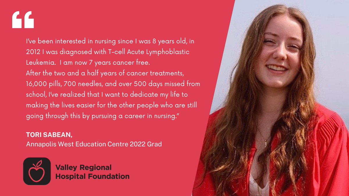 VRHFoundation's tweet photo. Congratulations Tori Sabean! Tori of Bear River, graduate of Annapolis West Education Centre is our $1000 recipient of the Robert & Minnie (Beals) Sowerby bursary
#CommunityIsOurFoundation #healthcare #annapolisvalley #novascotia #nextgeneration https://t.co/W6Aur2mJsn