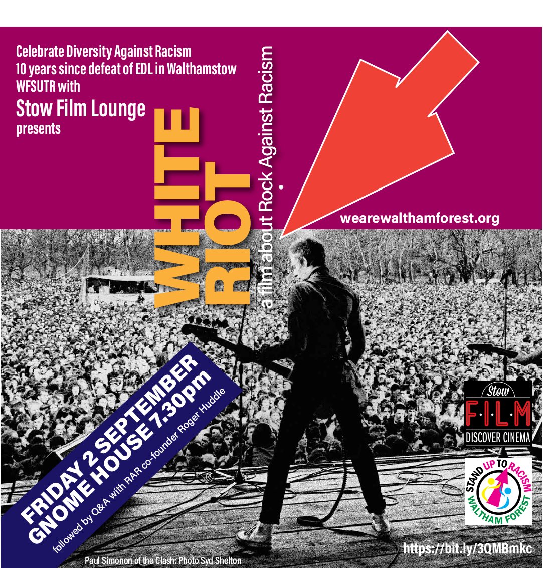 rogerhuddle's tweet photo. Tickets https://t.co/gGMv4siOnY #wearewalthamforest #stowfilmlounge https://t.co/DeIcxN1cY9