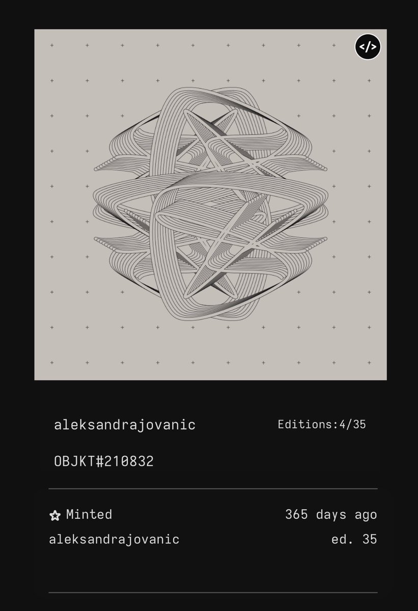 Exactly one year ago I minted my first NFT, <a href="/sableRaph/">Raphaël de Courville</a> immensely helped, and I will be forever grateful. But also this late bloomer met Raph in person today, and again, no photo for proof 😂