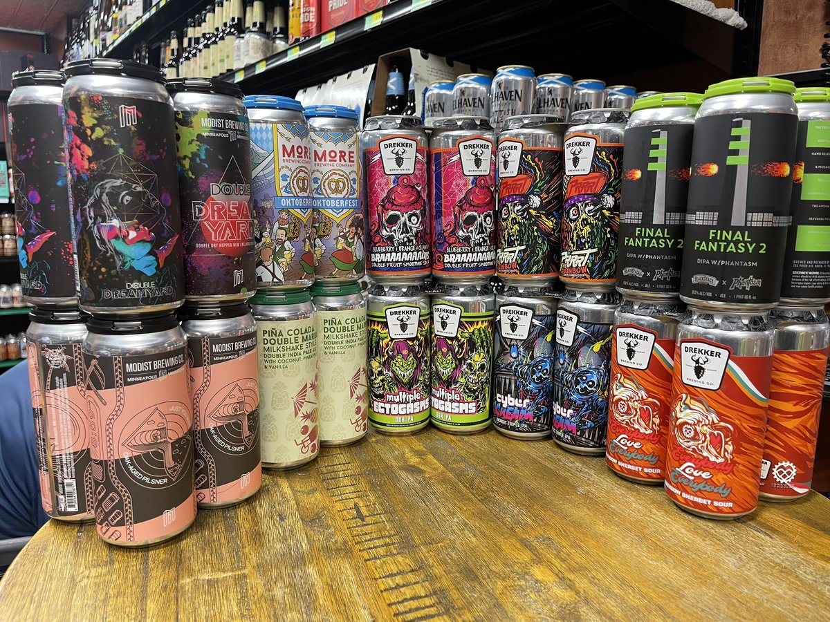 JohnsGrocery's tweet photo. New Beer Alert!! 🚨🚨🚨#DrinkingFreshies #CraftBeer #FreshBrews @DrekkerBrewing @MoreBrewing @ModistBrewing @BlackStackBrew https://t.co/zeLyUDjPE0