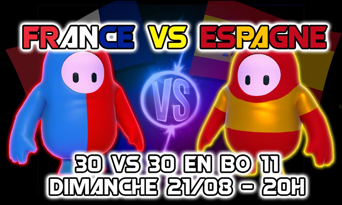 TamachiiFR's tweet photo. France vs Espagne (30 vs 30)
Dimanche 21/08 à 20h 

Avec :
@BatOuRL 
@ChicNStu_ 
@Foudil_ 
@GakoOfficiel 
@LucaOdn 
@RomainJacques15 
@S7ven76 https://t.co/ulWTlo4Z0t