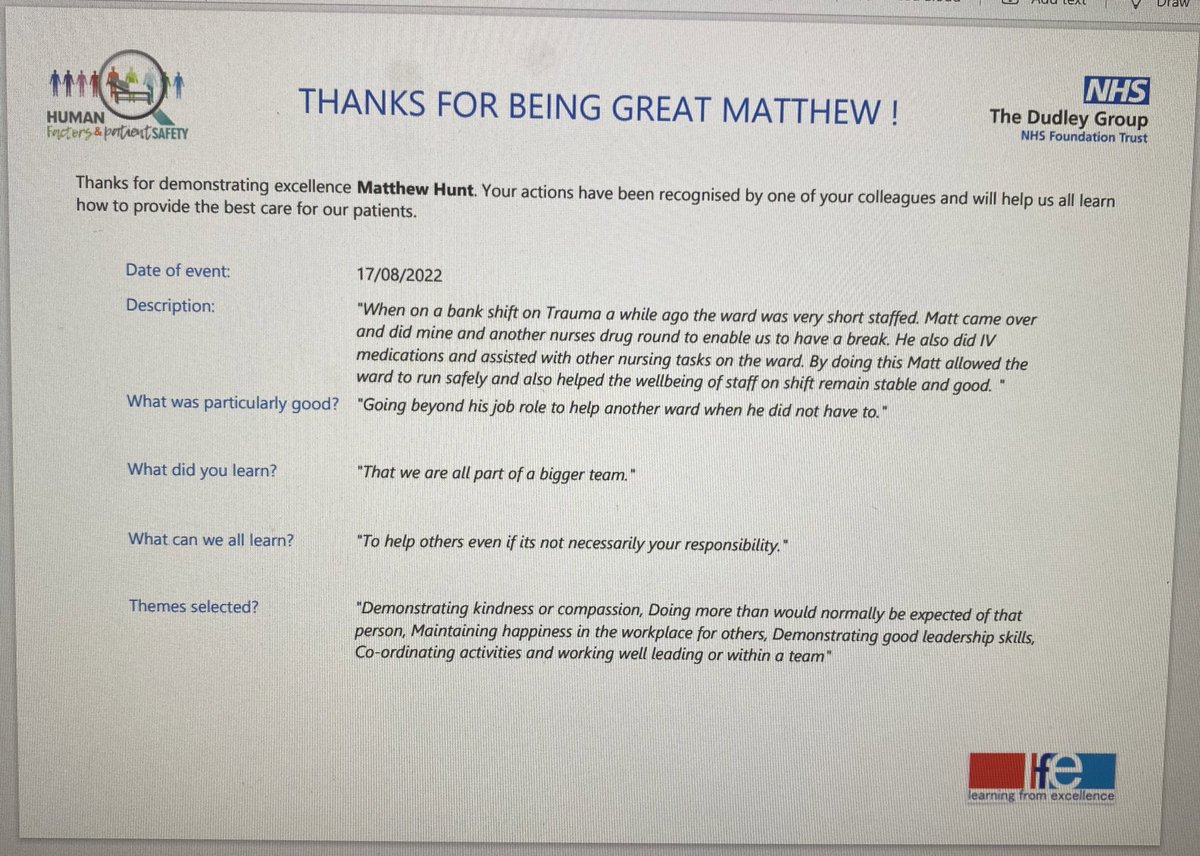 Matthew Hunt (@matthewhunt11) on Twitter photo How lovely to open my emails and see this after a few days leave ! #Greatix it is always important to support when possible π <a href="/B1Elective/">DGFT Ward B1 - Elective and Orthopaedics</a> <a href="/DudleyGroupNHS/">The Dudley Group</a> <a href="/DgftSwc/">Division SWC @ Dudley Group NHS Foundation Trust</a> How lovely to open my emails and see this after a few days leave ! #Greatix it is always important to support when possible π <a href="/B1Elective/">DGFT Ward B1 - Elective and Orthopaedics</a> <a href="/DudleyGroupNHS/">The Dudley Group</a> <a href="/DgftSwc/">Division SWC @ Dudley Group NHS Foundation Trust</a>
