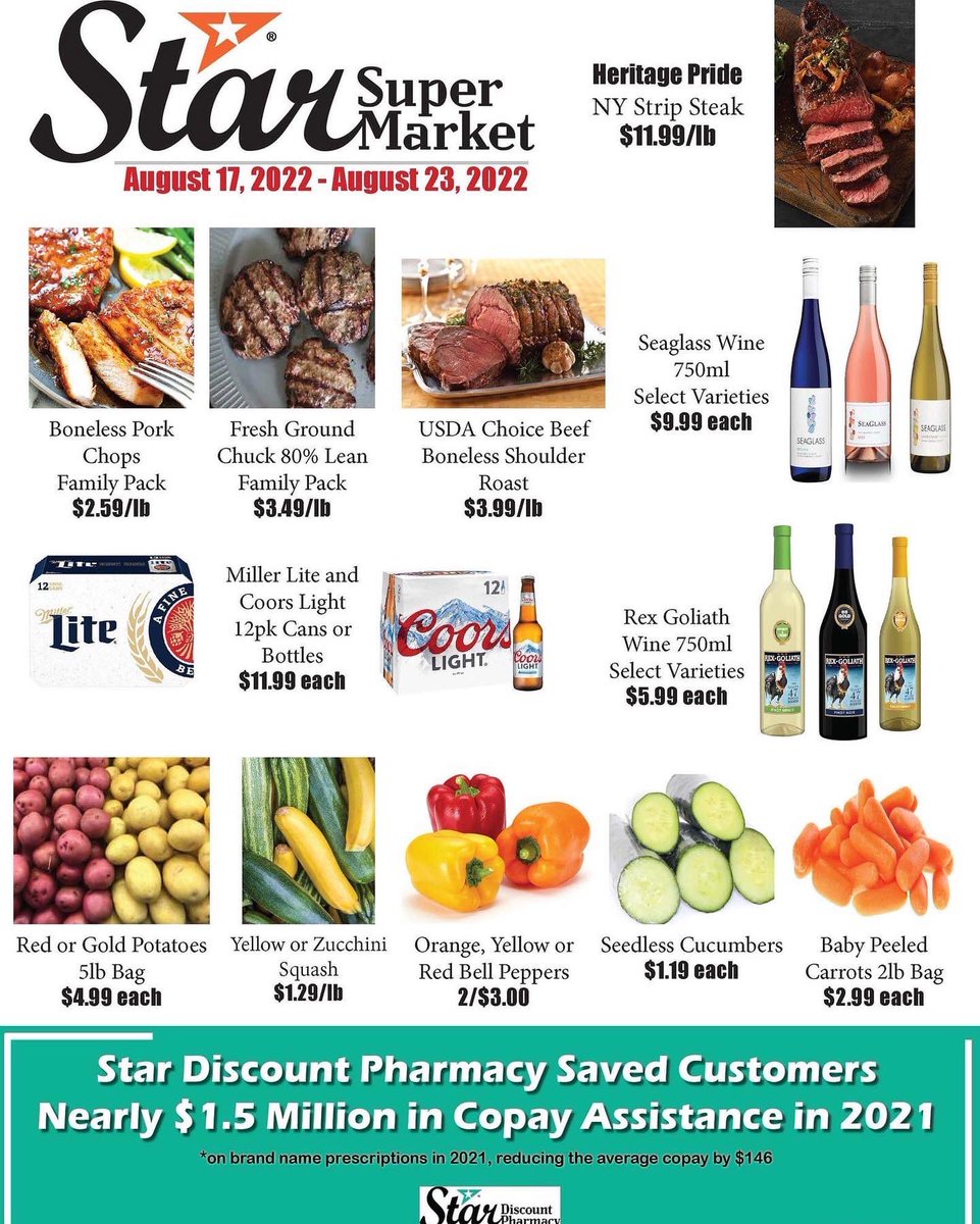 StarSuperMarket's tweet photo. New Deals are here for you! #shoplocal  🌟🌟 https://t.co/6hqibcfZY5