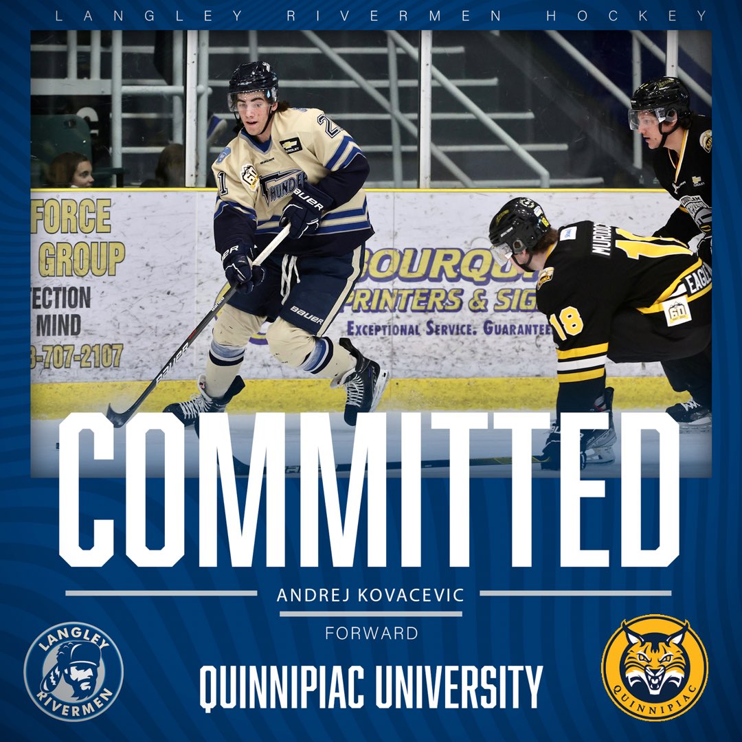 Congrats to Rivermen forward Andrej Kovacevic on his commitment to Quinnipiac University! Well deserved!

📸 <a href="/garrettjames22/">Garrett James</a> 

#RivNation