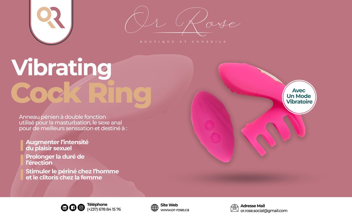OrRose6's tweet photo. Pour un plaisir plus intense, adoptez le Vibrating Cock Ring. 
Obtenez encore plus de conseils et d’astuces via notre site web directement sur ce lien https://t.co/CexHlATMIl https://t.co/24fDaZbsiC