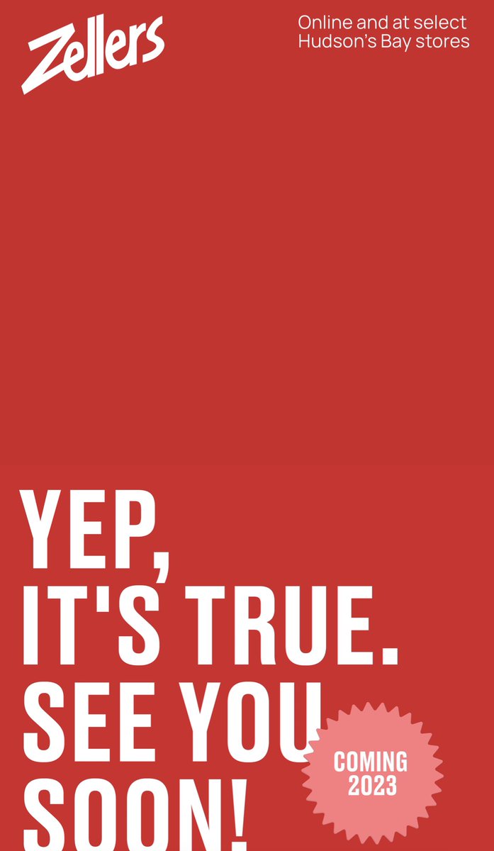 JWayneCBC's tweet photo. Zellers website is already live! Plans to launch in 2023! 

https://t.co/KxNQIWMuRc https://t.co/OhX4wUjdMq