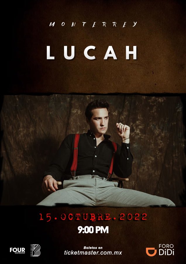 LucahOficial's tweet photo. ¡MONTERREY ESTO SE VA A DESCONTROLAR! 😜 
Después de tanto tiempo va a ser un gusto para mi verlos este 15 de Octubre en mi segunda casa. ¡Nos vemos ahí! ❤️ https://t.co/WdVAXmBQ9R