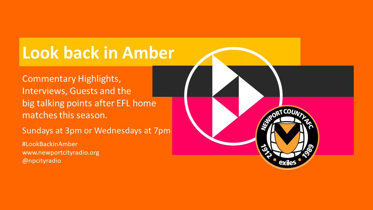 npcityradio's tweet photo. @NewportCounty fans...
Click and listen from 7pm for your audio post-match catch-up as we #LookBackInAmber at last night's match against Salford
https://t.co/bJosO6G3BN
#OneClubOneCounty
#exceptnoimitations
#AmberArmy
#UTC
π§‘π€ https://t.co/fiXF1N54HE