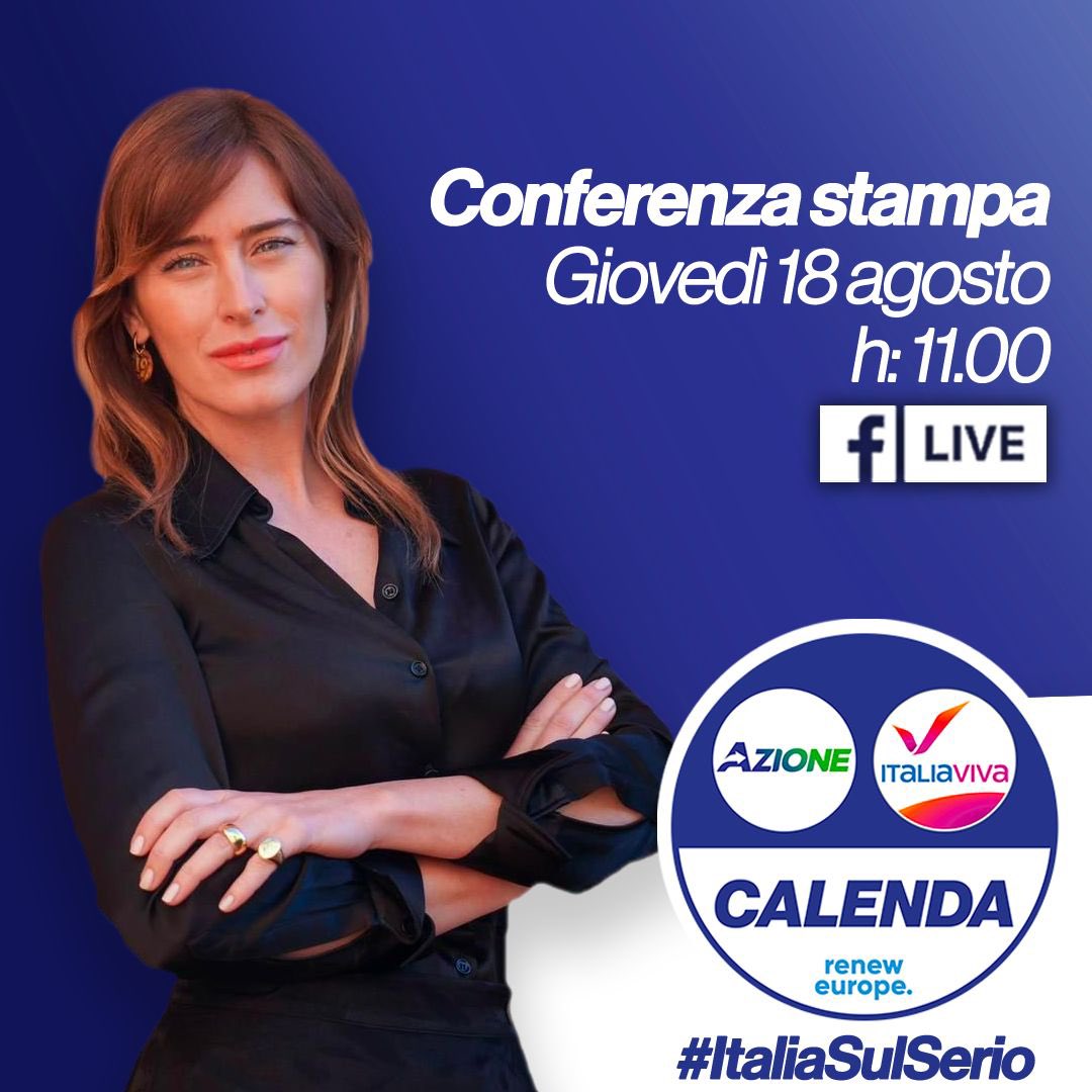 Maria Elena Boschi On Twitter Domani Gioved 18 Agosto Alle Ore 11 
