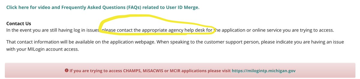 IlisonChicago's tweet photo. @migovernment just wondering how to contact "the appropriate" help desk when there's literally no contact information on your entire website. https://t.co/pyvUYdpQqb