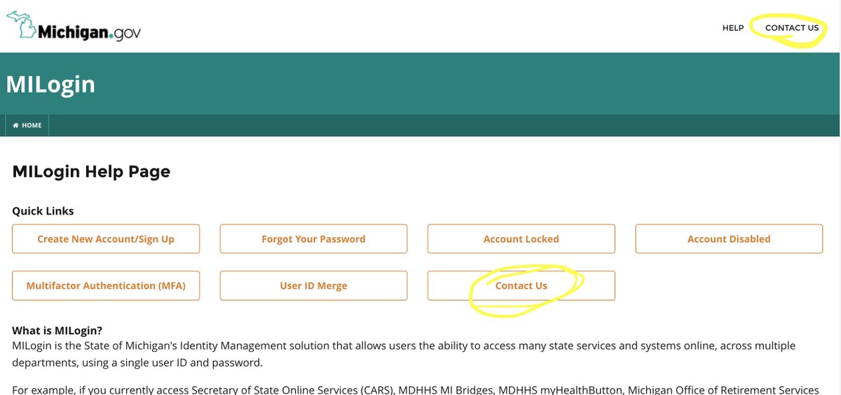 IlisonChicago's tweet photo. @migovernment just wondering how to contact "the appropriate" help desk when there's literally no contact information on your entire website. https://t.co/pyvUYdpQqb