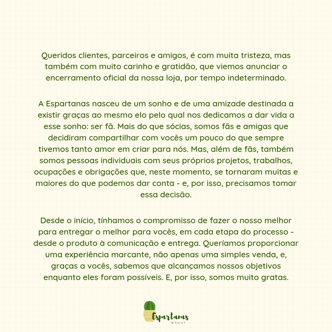 espartanasstore's tweet photo. Muito, muito, muuuito obrigada 💚 https://t.co/H8ZcJSlZi0