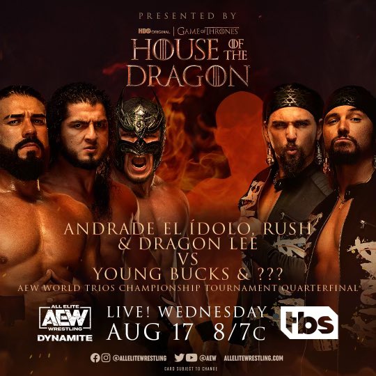 rushtoroblanco's tweet photo. tonight the whole world will know who my brother is @dragonlee95 
welcome to @AEW 
#HouseoftheDragon 
#AEWDynamite 
#LFINGOBERNABLE
@AndradeElIdolo 
@JoseAssistant 
#ToroBlanco
#nopasanada https://t.co/8GKg3kvYu9