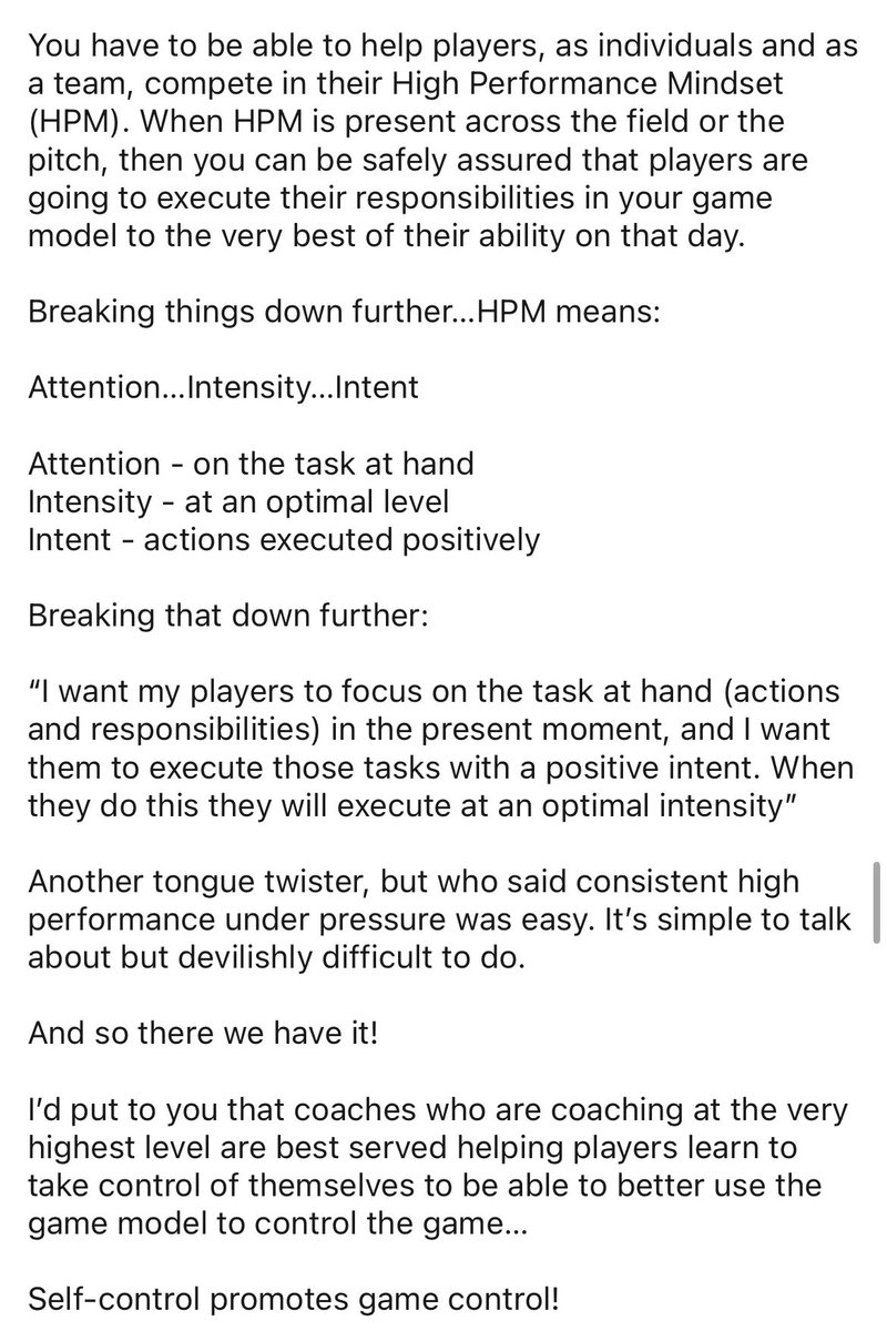 DanAbrahams77's tweet photo. At the very highest level of sport, coaches spend their days obsessing ways to control the game…

Maybe they should also obsess ways to help players engage with self-control?

I pose this question in today’s short post…below!

Please have a read 😀👍🏻 https://t.co/snNgp3X86u
