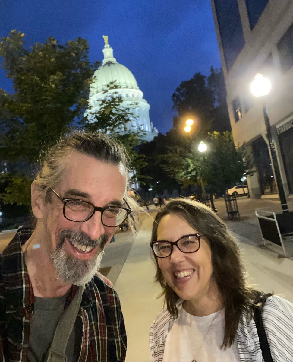 BethFalcone's tweet photo. On our way to Minneapolis, we stopped by Madison, WI. I've never been to this beautiful town! 

#vocalcare #pava #womensconference #vocalartists #singing #voicecommunity #virtuallypava #singer #vocalpedagogy cone #voicepro #middleagedsingers #vocaleducation https://t.co/B3Jj3ggJns