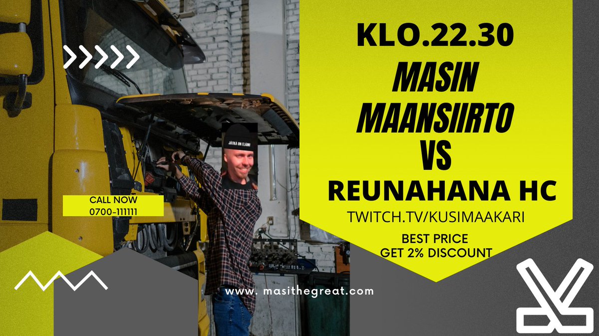 Tänää alkaa se eeäs ämmä! Masin maansiirto valmiina jos pomo päästää miehet kentälle! 🧑‍🔧

       Kurri - Pikkari - Masi
            Eemeli - Böönis
                   Hassu
⏰ 22.30
📽️ twitch.tv/kusimaakari
        #eHSM2022 
       <a href="/SportsGamerGG/">SportsGamer</a>