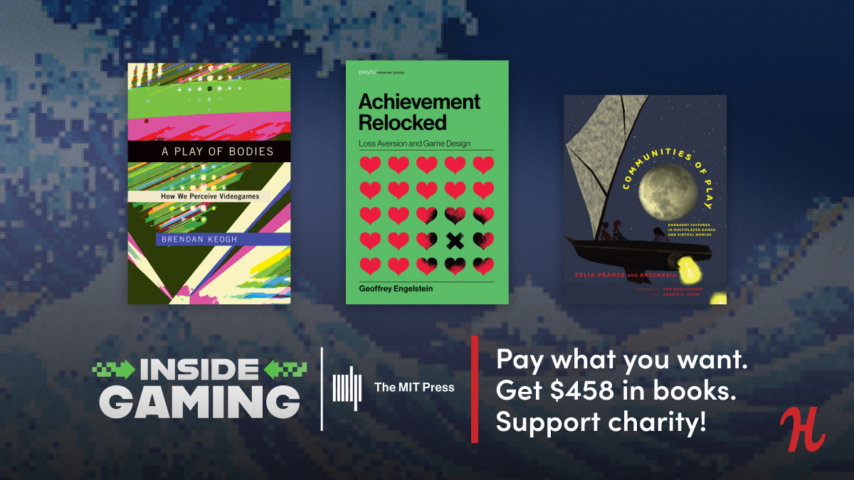 mitpress's tweet photo. Raise your game with the @mitpress #InsideGaming @humble, featuring $400+ worth of books on your favorite RPGs and MMORPGs and game design, development, and theory. You can purchase for the price of your choice—and support @GirlsWhoCode! 🎮👾🕹️

https://t.co/IAJol6V4gs https://t.co/VPGmpK7qtH