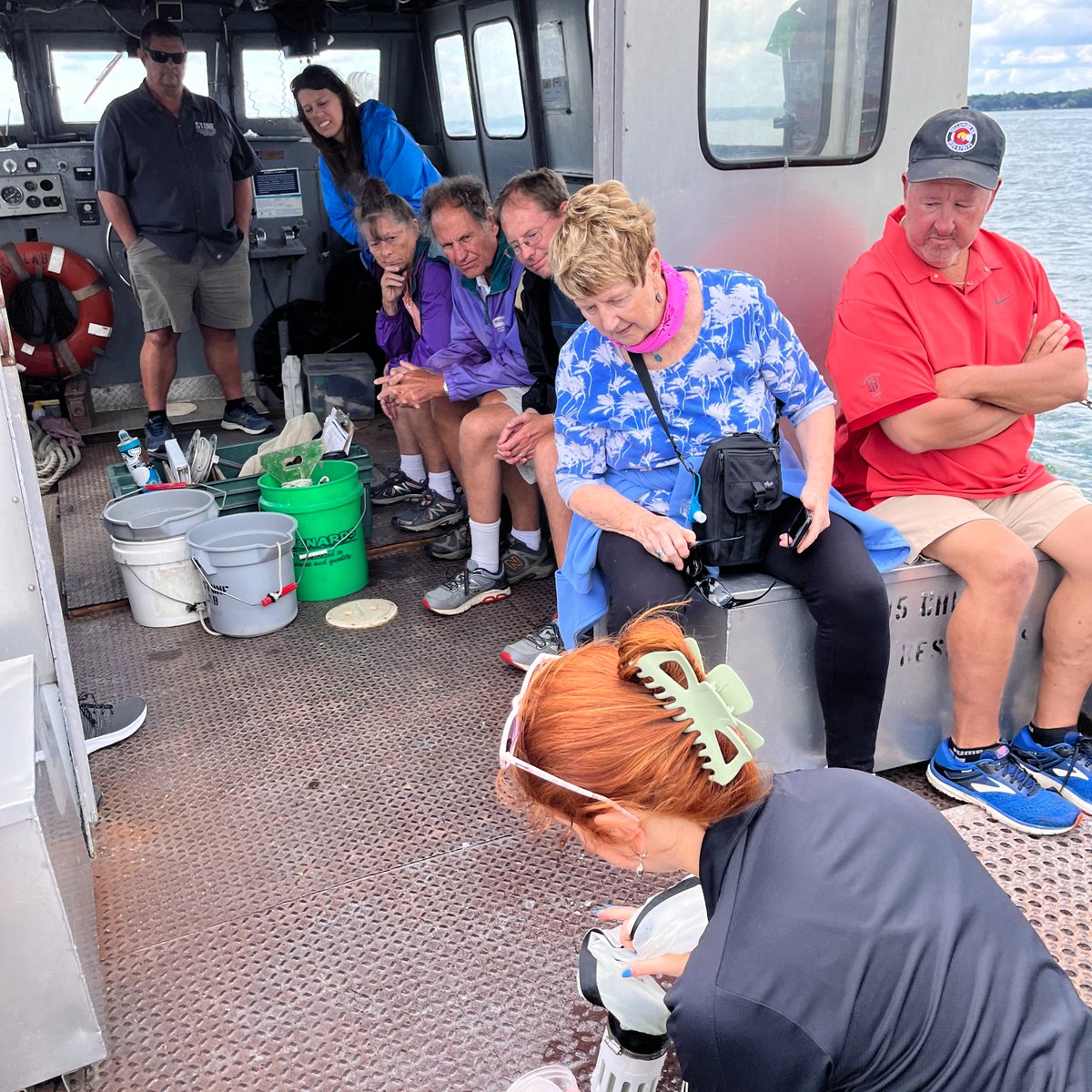 AllenSwcd's tweet image. We had so much fun visiting South Bass Island in Lake Erie yesterday! A huge thank you to @stonelab and
@OhioSeaGrant for taking us on your research vessels and teaching us about water quality!
