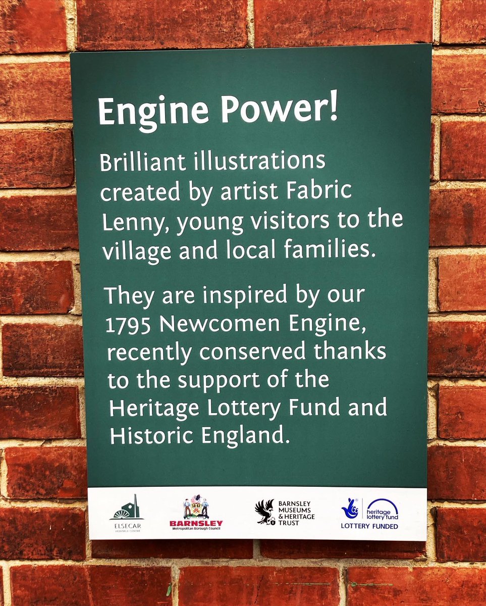 HellingtonBoots's tweet photo. Awesome artworks celebrating the conservation of the 1795 #NewcomenEngine at #ElsecarHeritage ๐งก ๐
#LegsAndLaces #BarnsleyIsBrill https://t.co/GNWXKPgheB