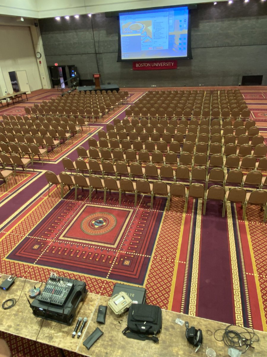 Ready to roll for tomorrow’s welcome &amp; keynote with <a href="/kernelcdub/">Chris Wright</a>! Workshops and @Centos dojo happening today. In the Boston vicinity? Hop on the Green Line and be here for coffee tomorrow 9AM!