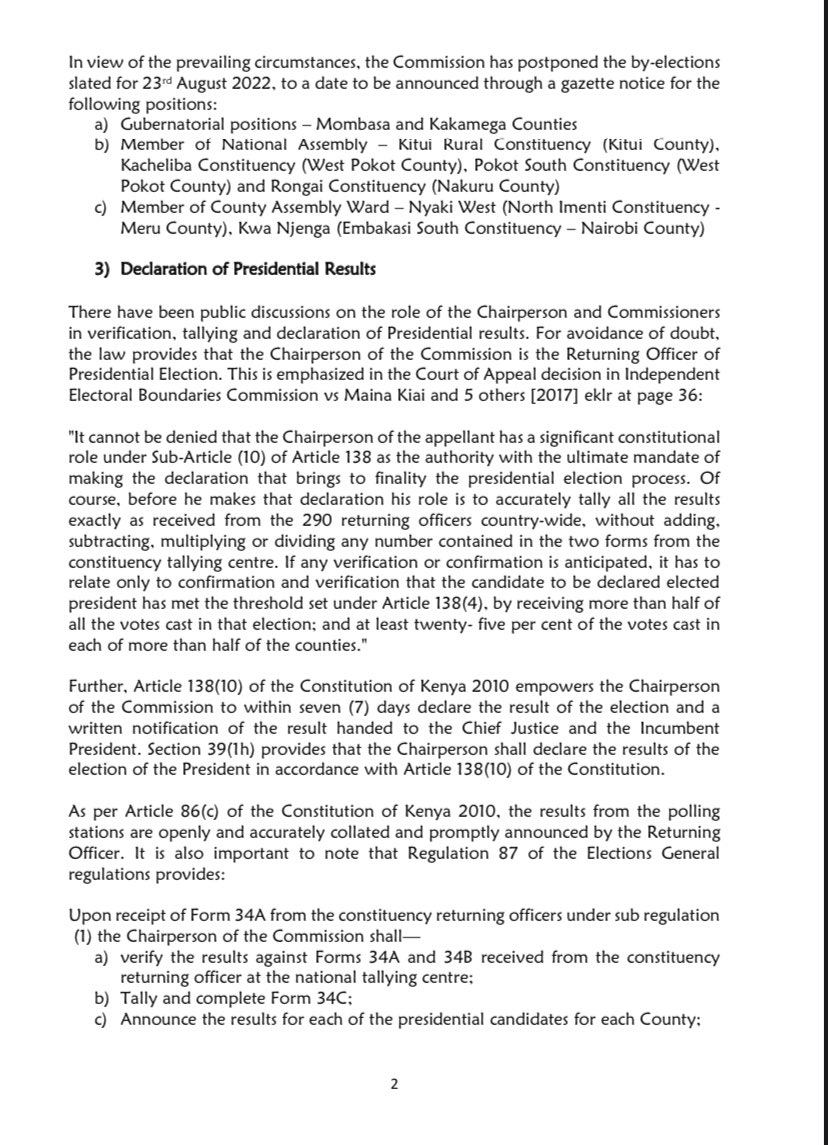 kimufelix's tweet photo. Juliana Cherera and her 3 opaque commissioners wanted to force a RE-RUN.  

#rigathigachagua Martha Koome Malema Form 34C MPESA https://t.co/kVqHcajQad