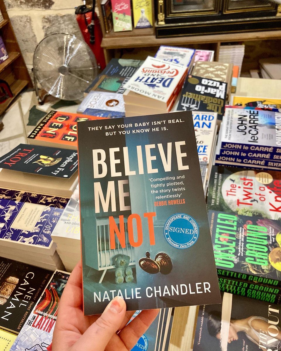 lizadeblock's tweet photo. Watching @NatalieC_Author sign copies of #BelieveMeNot in Paris at @Shakespeare_Co has been an absolute dream!! She even sold her own book to a reader in the store! What an epic author! I’m so proud to represent you and your incredible book 🤩 https://t.co/wYFA1swP67