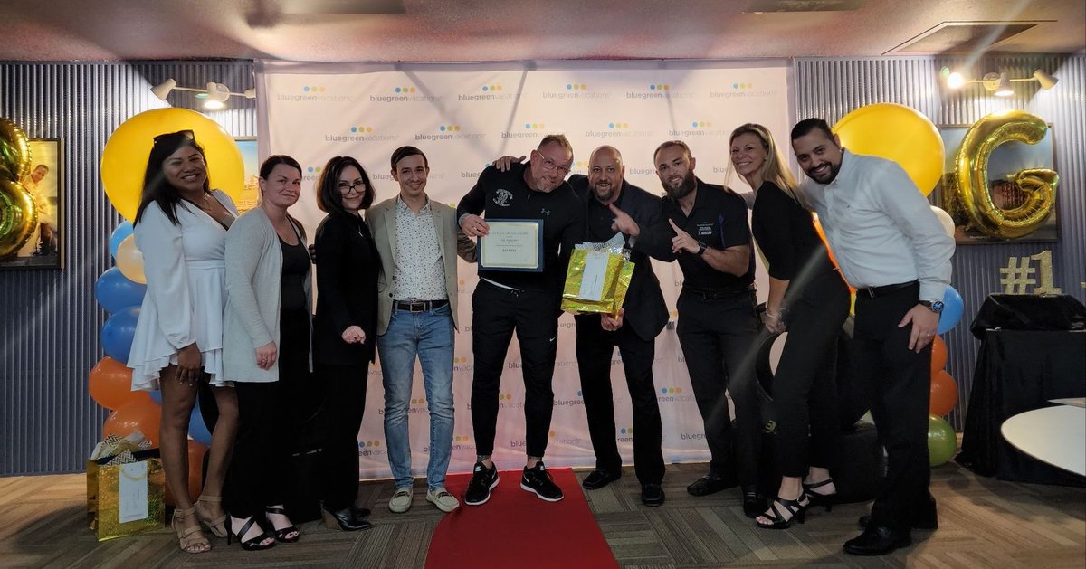 BGCareers's tweet photo. Daytona had their quarterly awards dinner last night honoring this awesome team of superstars at the International NASCAR Speedway!! From dinner to karaoke to dancing, this team had so much fun celebrating each other! #bluegreenvacations  #havefunwhileyouwork #celebratesuccess https://t.co/o4gsmDz43Q