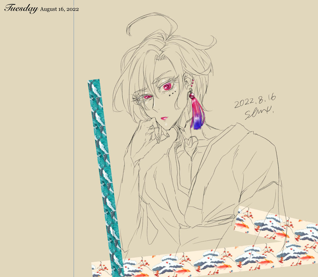 slnx's tweet photo. #創作 #創作キャラ #オリジナル #オリキャラ #着物アレンジ #創作男子 #SLNX創世 #Penbook 見つけてしまった・・・!拡大表示、タップで取り消し出来るiPad... https://t.co/05HHl0bTme https://t.co/8ZYFA4xeyo