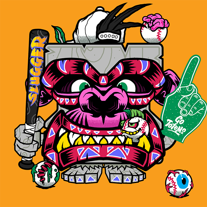 totemsnft's tweet photo. We thought we would preview another one of our Ape Totems! This one loves baseball and carries round his trusty slugger bat! Go Totems! ☝️👀

#NFT #NFTs #NFTCommunity #NFTCollection https://t.co/Q7mKZl75Is