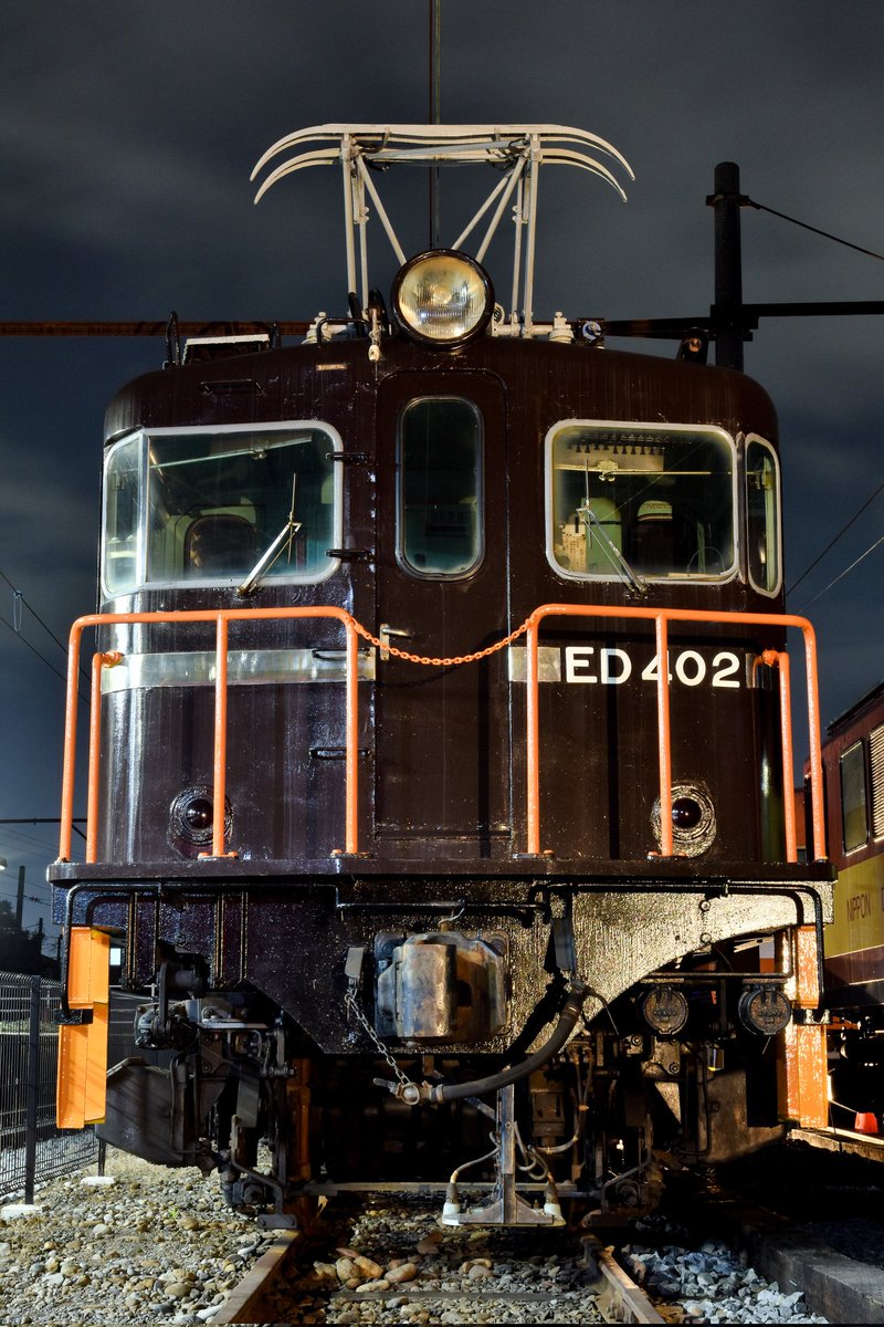 negatarail's tweet photo. 2022.08.17
ED402の手すりの色が、往年の橙色に復元されました。これこれ!この色ですよね!
#岳南電車
#がくてつ機関車ひろば
#ED402
#岳南富士岡 https://t.co/kHcjjb5Qfc