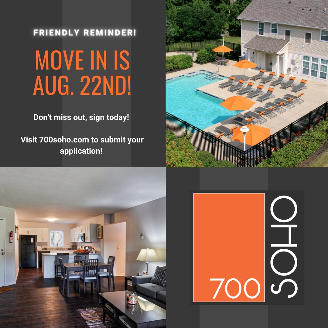 700SoHoWMU's tweet photo. Move-in is less than a week away! Sign a lease today to secure your spot! https://t.co/oimdeFCcpl