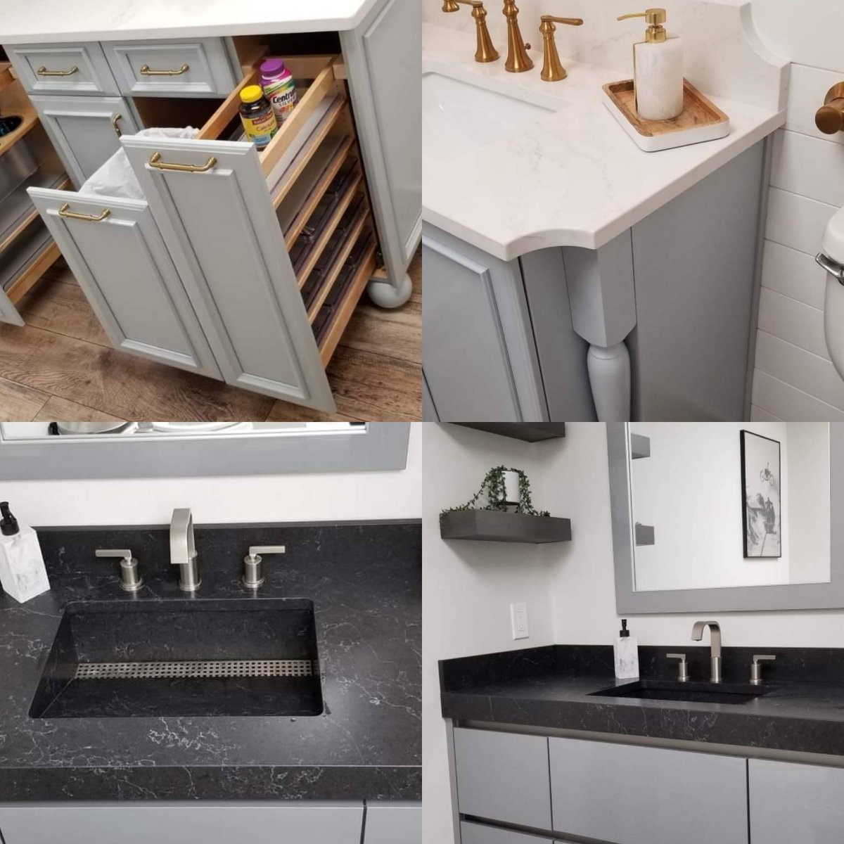 PlaistowCabinet's tweet image. The albums are officially up!  Take a look at all the photos for our updated Ladie&apos;s and Men&apos;s rooms here in our showroom. There are some unique details that you won&apos;t want to miss!  

#bathroomdesign #organizationsolutions #floatingvanity #elegant