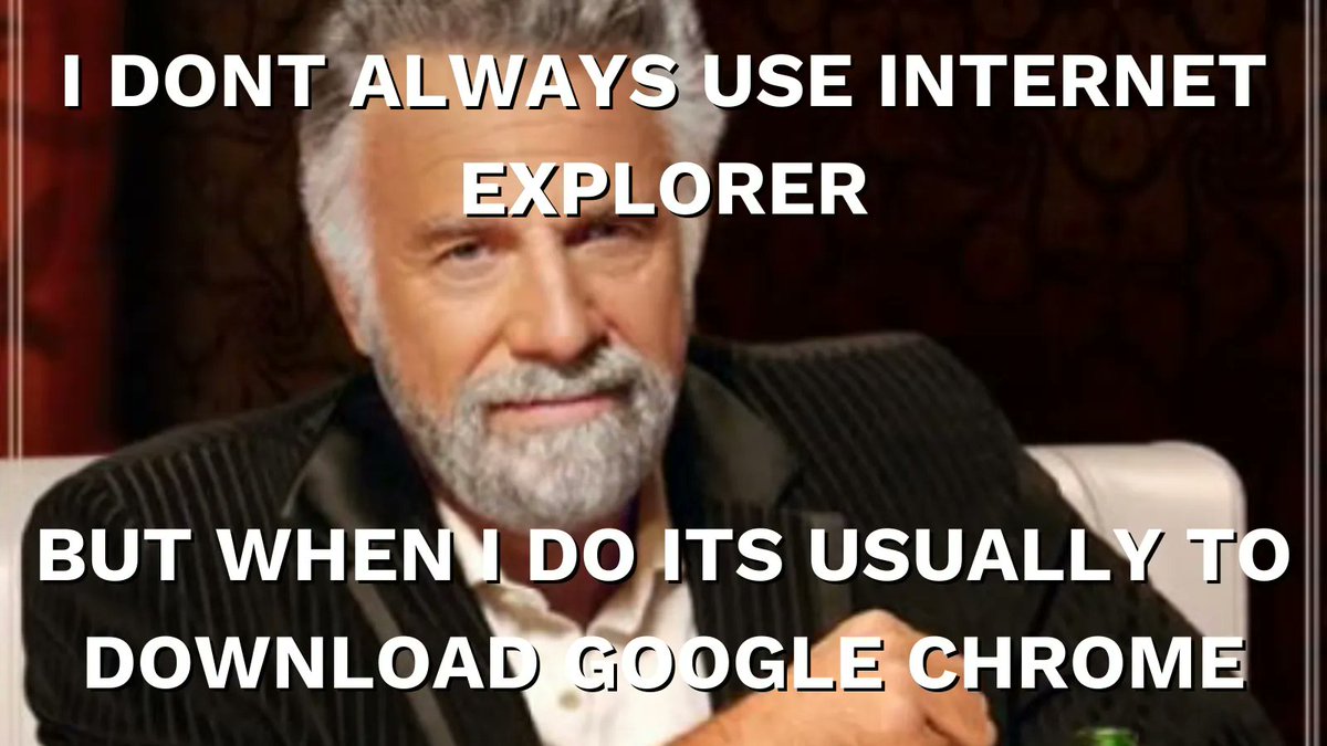 Valupc's tweet photo. We haven't had a #MemeOfTheWeek in a while!π€£
Does anyone actually use internet explorer anymore?!π
#ValuPC #TechMemes #TechnologyMemes #TechnologyMeme #FunnyMemes #FunnyTechMemes #ComputerUpdate #ComputerMeme #UpdateMeme #InternetExplorer #GoogleChrome #Browser https://t.co/S1IaV04Tfy