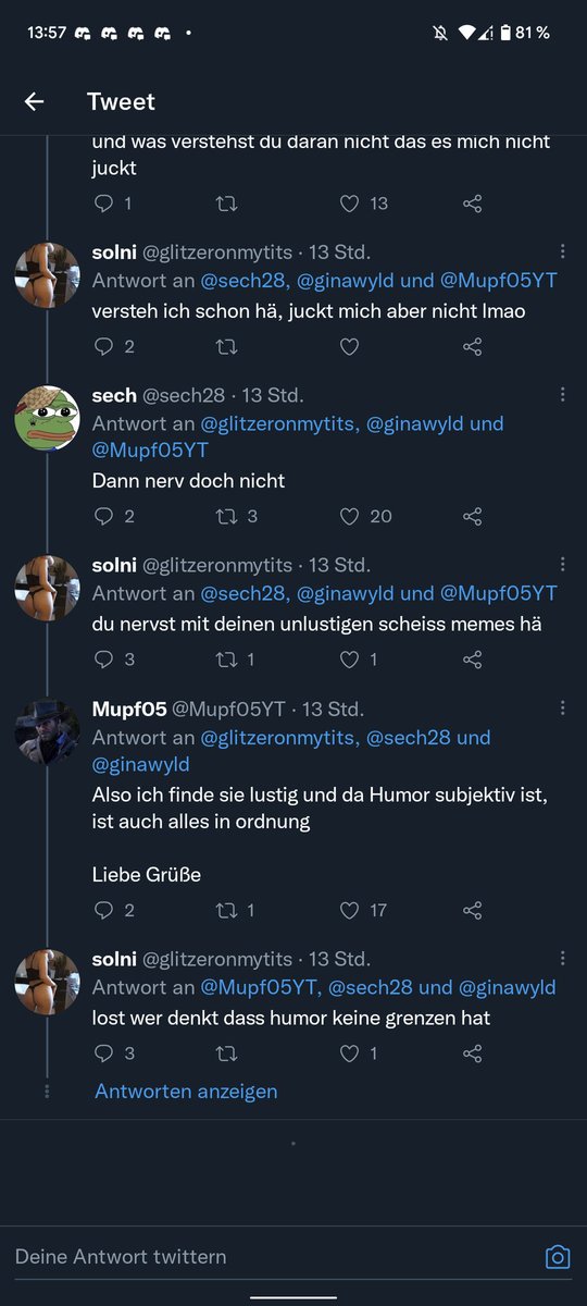 man kanns ja auch übertreiben ginawyld und glitzeronmytits wa