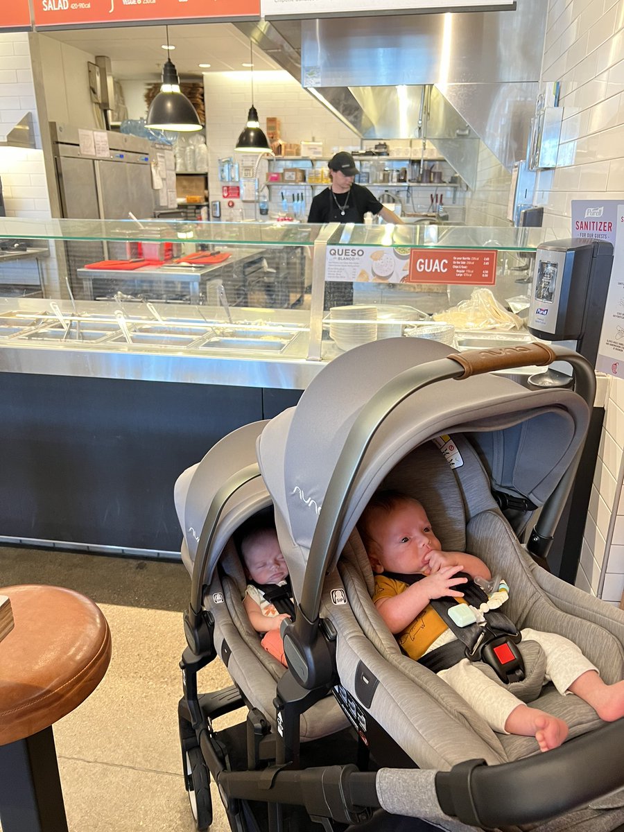 The twins first <a href="/ChipotleTweets/">Chipotle</a> visit