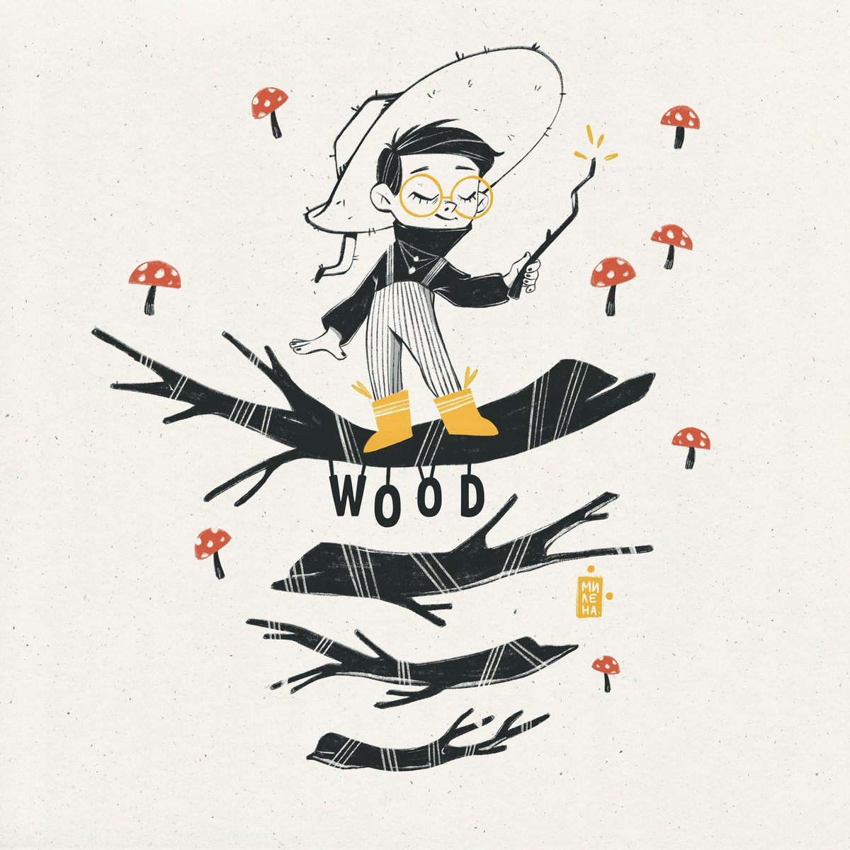 A quick one for <a href="/inktober/">Inktober</a>
#inktober52wood