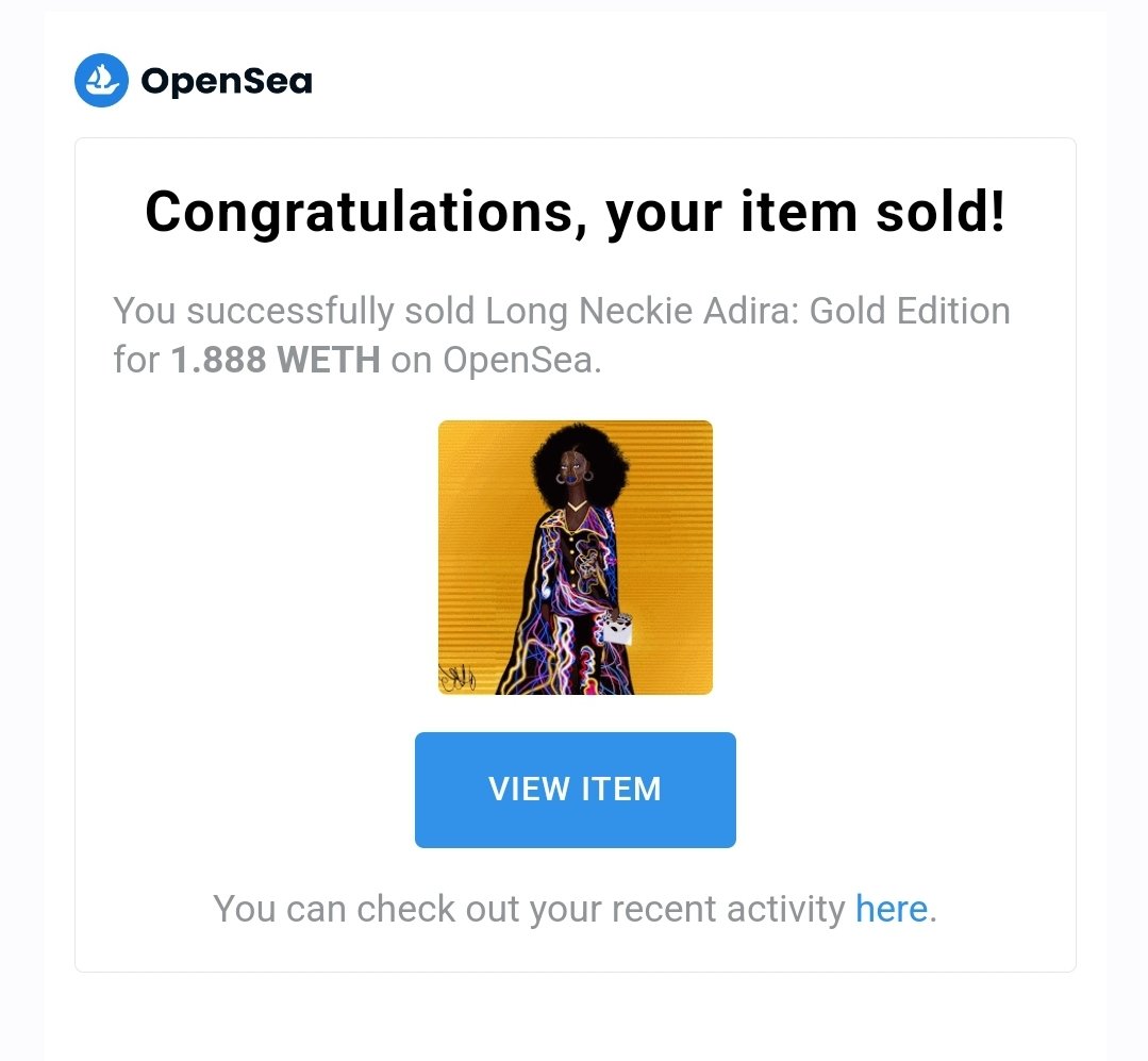 Thank you so much <a href="/LostinInfin1ty/">LostinInfinity</a> for collecting the #blackfuture 1/1 Long Neckie Adira Gold and supporting <a href="/savethemusicfdn/">Save The Music</a> ❤️🙏