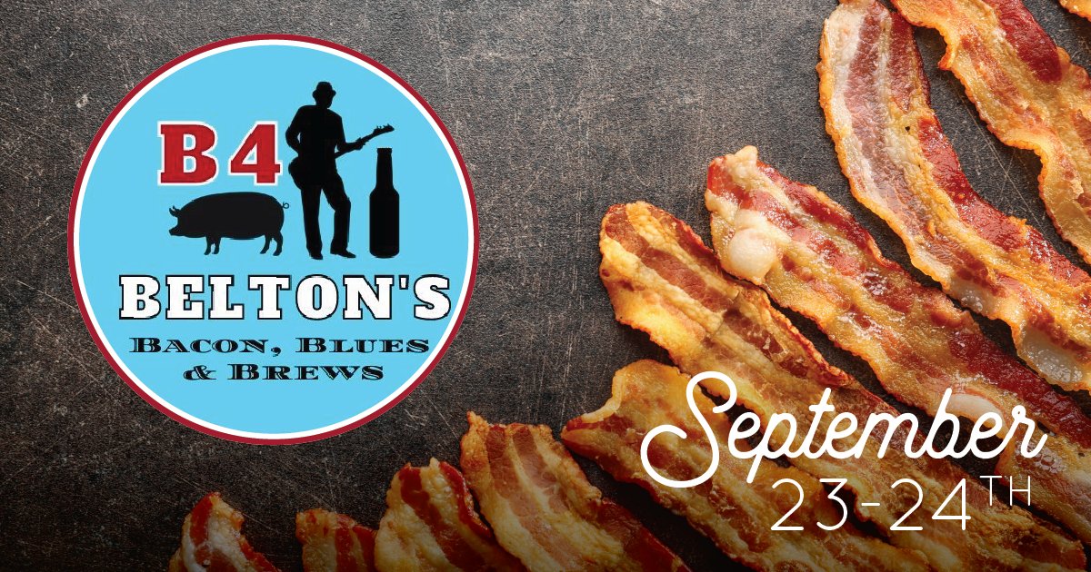 BrynOaks's tweet photo. Looking for something to do towards the end of September? Belton's Bacon, Blues &amp; Brews festival takes place near the Historic Bell County Courthouse and will feature live entertainment, adult beverages, and a bacon cook-off between local food trucks.

https://t.co/fYJUs4W2K4 https://t.co/7w5c7XkCrQ