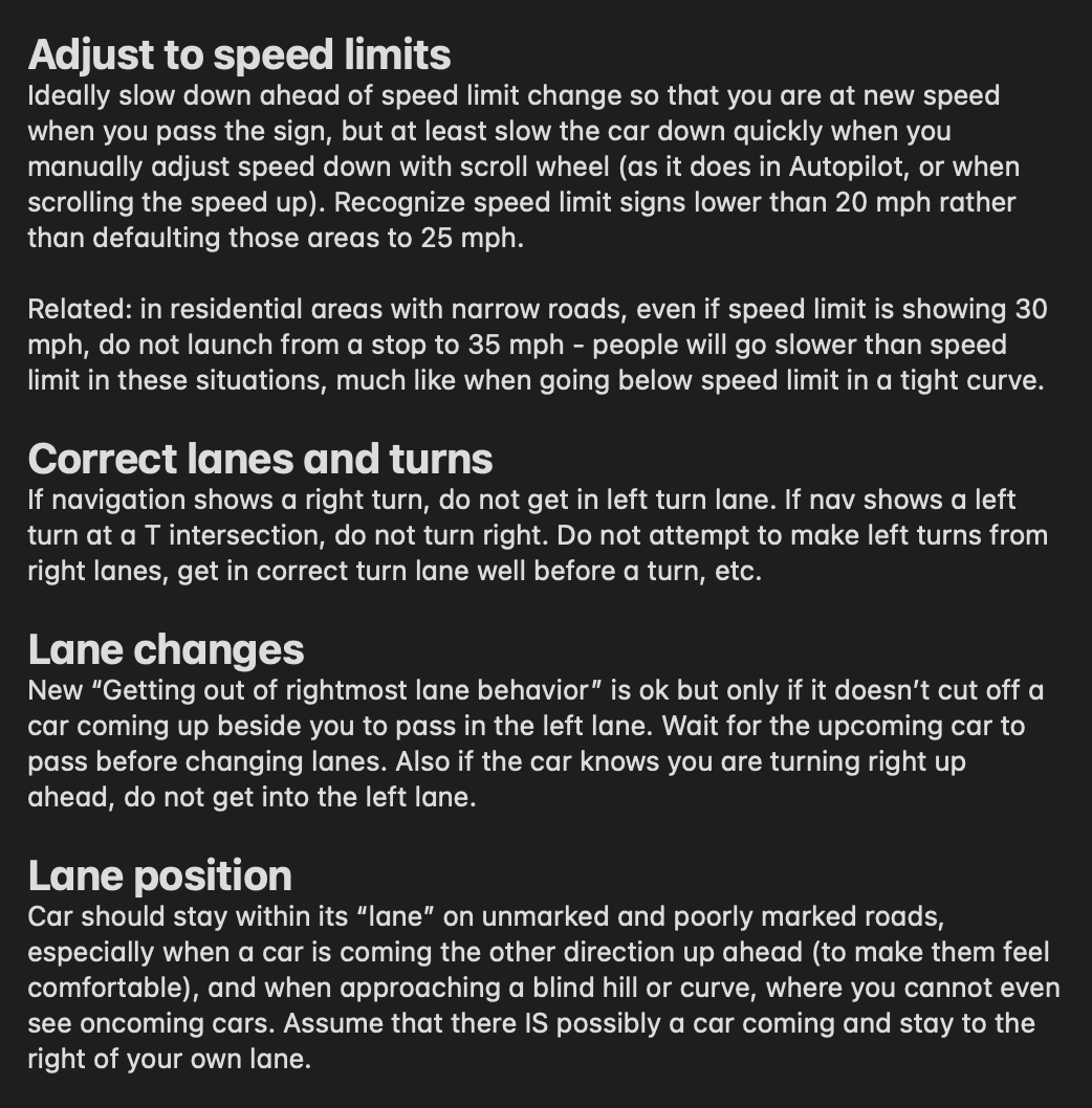 Cybertruck Aptera These Are The Top Four Problems With Fsd Beta That I D Like To See Addressed Soon Elonmusk There Are Others That Are Less Frequent But These