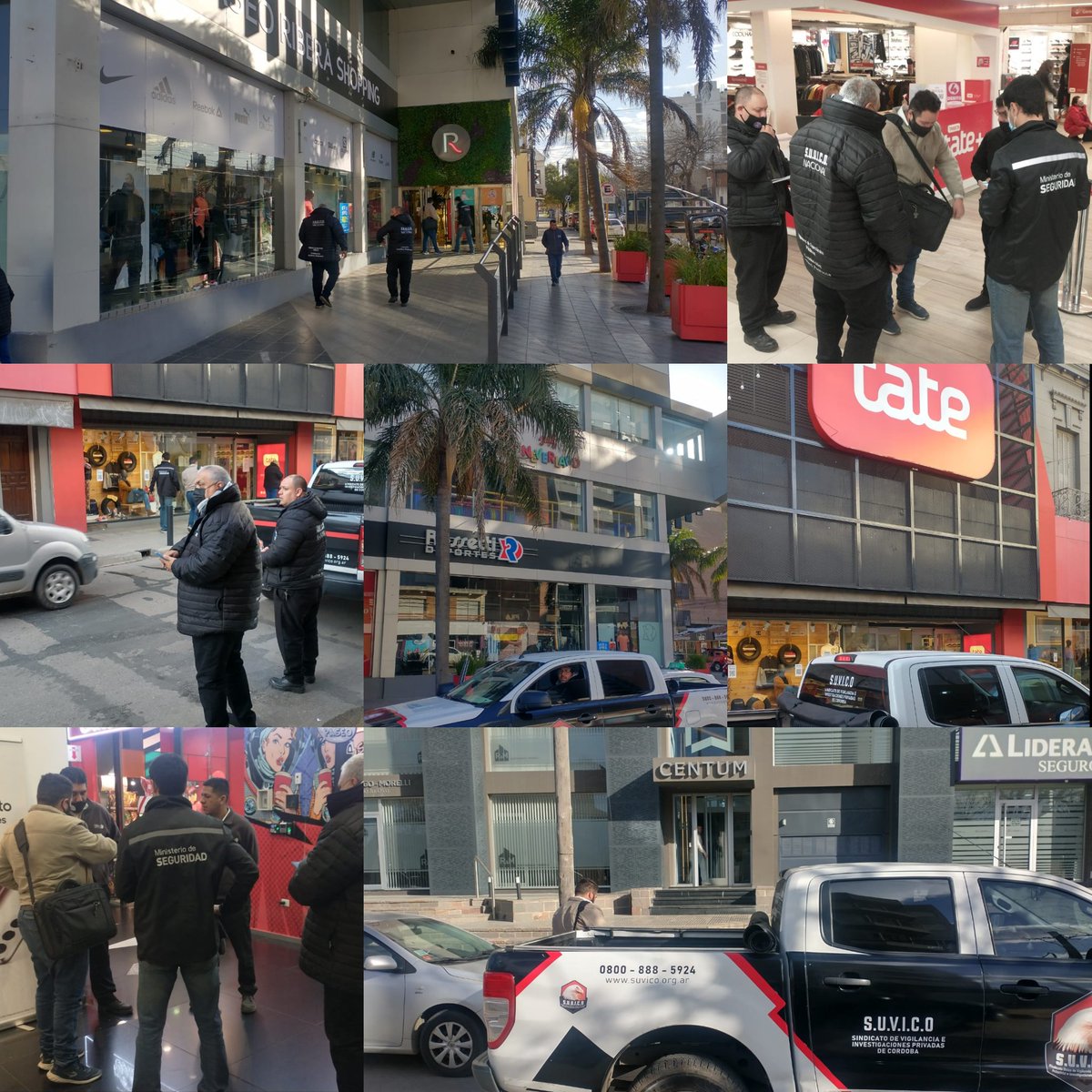 EAlvarezOK's tweet photo. Jornada de inspecciones en la Ciudad de Río Cuarto de @suvicoarg junto a @mintrabajocba y @minsegcba. Los objetivos relevados fueron los siguientes, Quebrachos Club de Campo, Casa Deportiva Tate, Paseo Rivera Shopping,  Edificio Torre Centum, Riverside Country Club, https://t.co/LCqiF6Msvn