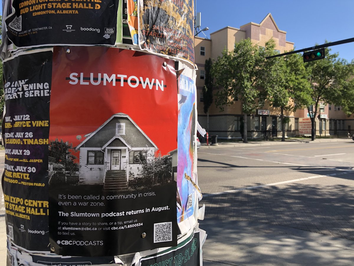 ElizabethHames's tweet photo. I'm always pushing clients to find creative ways to put their podcast in front their target audience. Here's me practicing what I preach for my own show Slumtown. My team at CBC printed posters and put them up around the communities we talk about in the podcast! <3 <3 <3 https://t.co/488q3Jo6W5