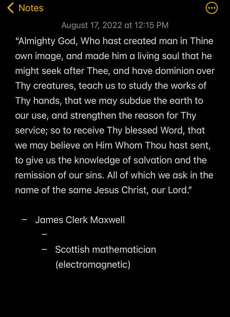 EldaoudYoussef's tweet photo. Didn’t know that Maxwell was a Christian. #Maxwell #electromagnetic #Maxwell-equation https://t.co/nAQEpzsYPT