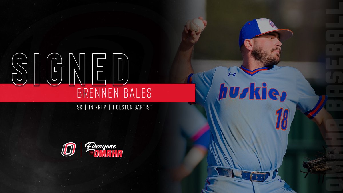 OmahaBSB's tweet photo. Signed🖊️Please join us in welcoming Brennen Bales to the Mavericks!

A two-way player at Houston Baptist, Bales struck out 26 batters while also hitting .345 with six homers and 50 RBIs.

#EveryoneForOmaha | #OmahaBSB https://t.co/h12W5dKqMj