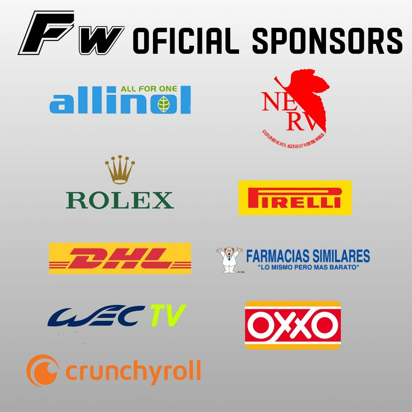 Formula_Waifu's tweet photo. Nuestros sponsor oficiales de la temporada 1 de la Formula Waifu

#FW https://t.co/Xb1qHAvy4w