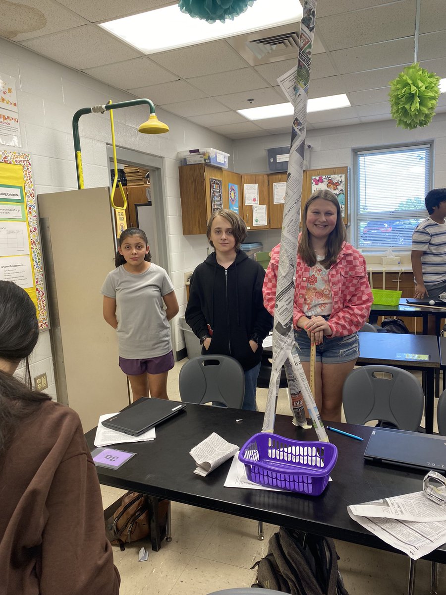 MrsWest_DCMS's tweet photo. Winners of the Golf Ball Tower Challenge https://t.co/cyTA0sTVbm