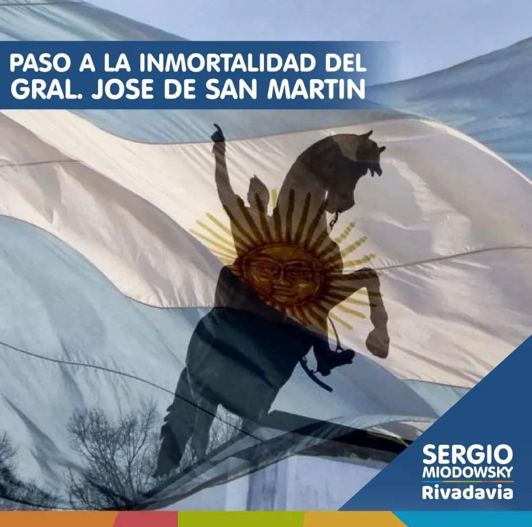 En el día de hoy conmemoramos el paso a la inmortalidad de el padre de la patria, el General José de San Martín. 
#172años #17deagosto🇦🇷 #Rivadavia
instagram.com/p/ChWyEmcOGk4/…
