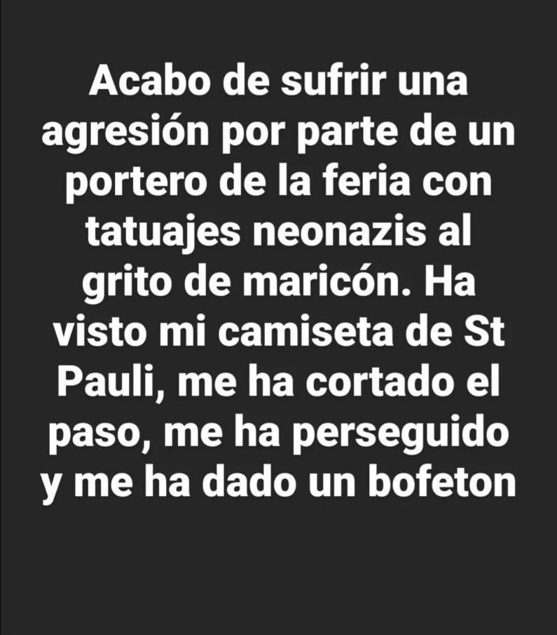 MalagaAntifa's tweet photo. Esto es lo que está pasando en la feria de Málaga, durante días se han denunciado varias agresiones homófobas y de neonazis en el real de la feria, al menos 5 de las principales casetas tienen equipos de seguridad formados por NEONAZIS de la ciudad, aquí algunas historias 👇 https://t.co/WXqRlUO5as
