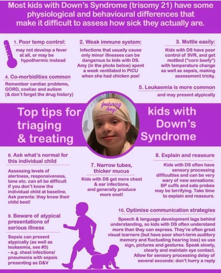 sallyephillips's tweet photo. A reminder (with thanks to #drElizabethHerriven that kids with #DS may present differently to other children with serious illness. https://t.co/Vjknq8as2V